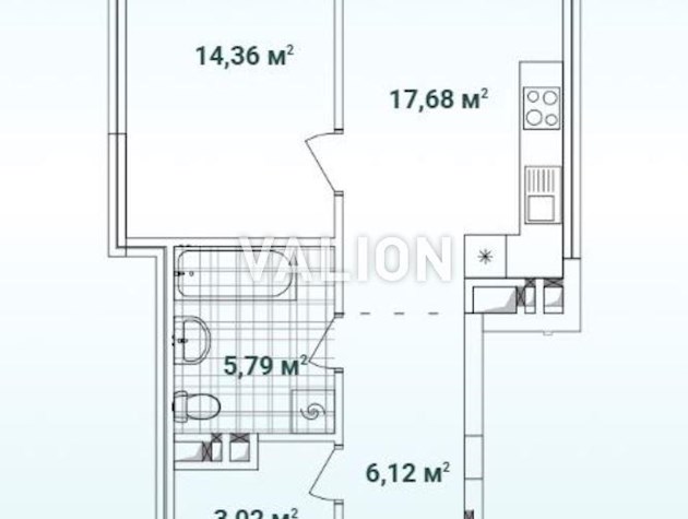 Продажа: 1 к.кв. 47м2 в ЖК Варшвовский 3 дом. 10,1