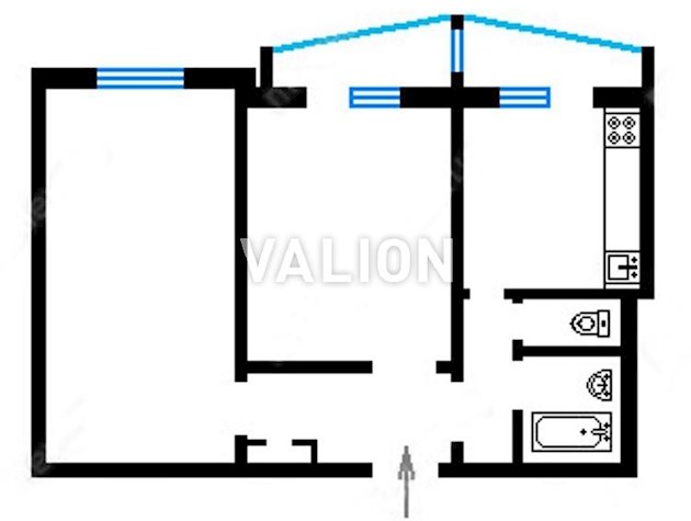 2-к квартира у озера, этаж 8 из 16. Супер локация — Радужная, 21