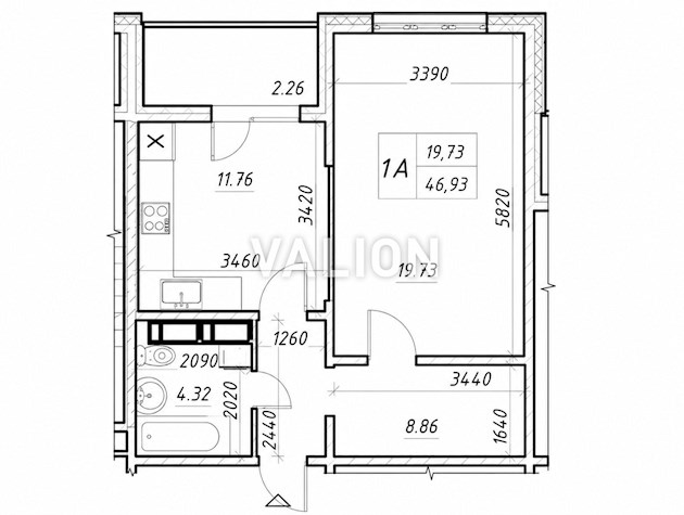 Продажа 1-к квартиры ЖК Навигатор 2 Семьи Кульженков 21