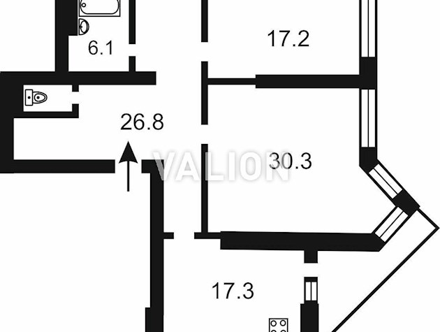 Свет не выключают. Продажа большой и просторной 2-к квартиры на 103 м2, ул. Саперно-Слободская, 22 рядом с метро Выдубичи и Демеевская.