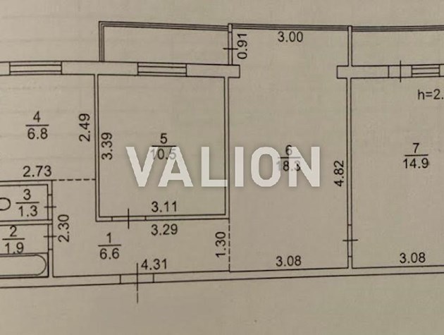3к квартира с частичным ремонтом Парк Партизанской Славы ул. Дениса Антипова 3/5