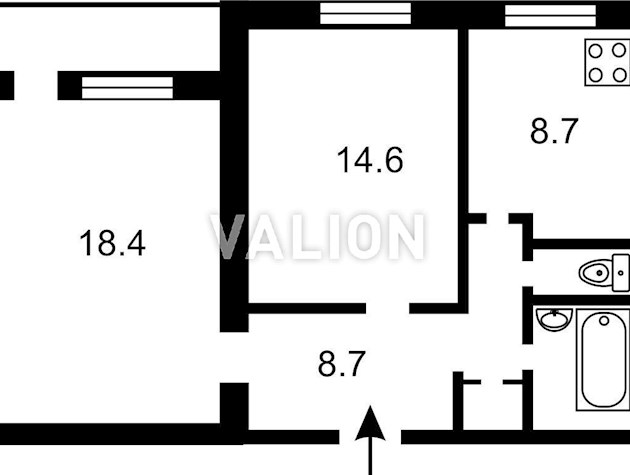 Продаж в центрі 2-к квартири вул. Омельяновича-Павленка 19