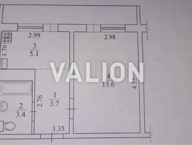 Продажа 1-к квартиры ул. Кассиана 6б