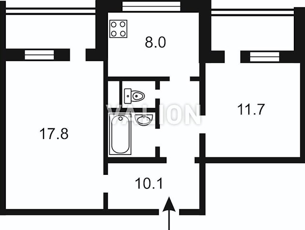 Без % Продаж 2-кімнатної на вул. Ревуцького, 7-А, Дарницький район