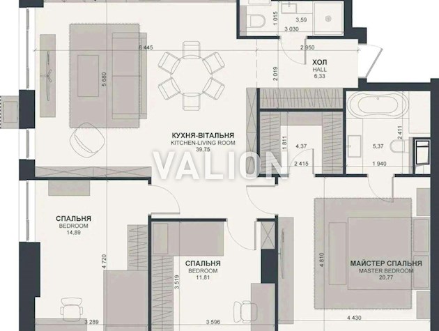 Продаж 3-к квартири вул. Василя Тютюнника 39/2