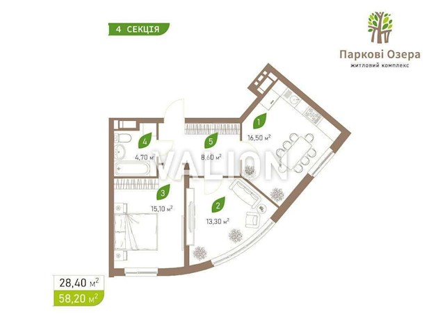 Продаж 2-к квартири вул. Воскресенська 2в