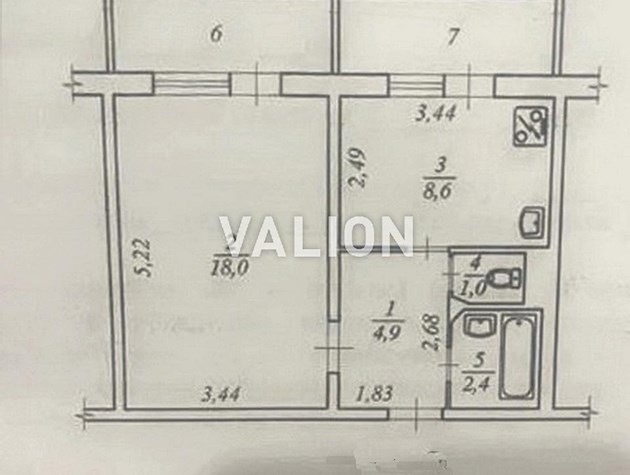 Продажа 1-к квартиры ул. Александра Попова 15 Оболонский район