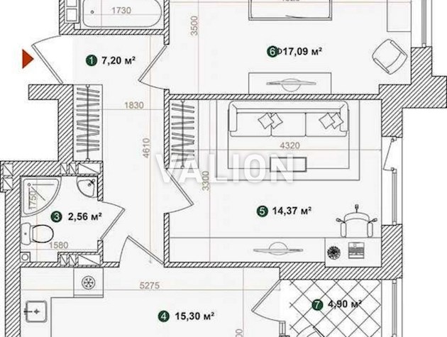 Продаж 2-к квартири вул. Дніпроводська 2
