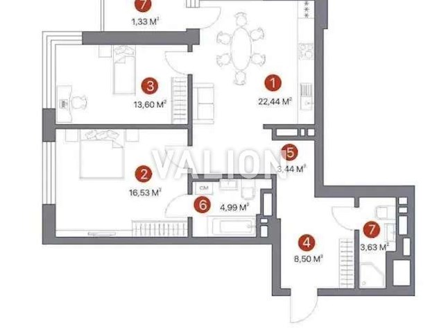 Продажа 2к квартиры в ЖК 7Квартал просп. Европейского Союза (Правды) 41г