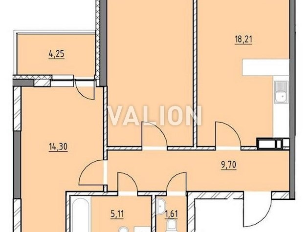 Продажа 2к квартиры по адресу Проспект Воздушных сил, 56Г (ЖК OK’LAND)