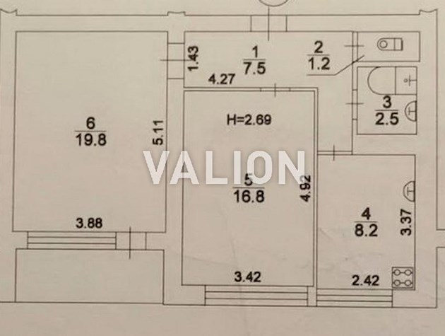 Продам 2 комн. квартиру в Центре.ул. Обсерваторная, 12а