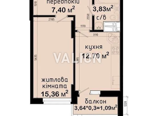 Продажа 1-к квартиры ул. Подмогильного 5