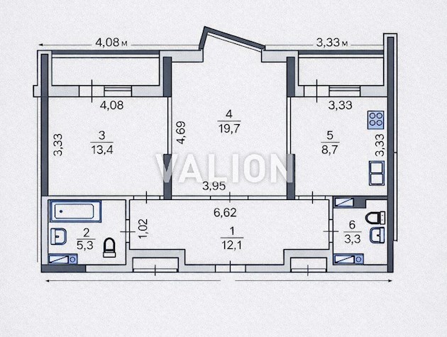Продажа 2-комнатной квартиры под арендный бизнес Драгоманова 2а