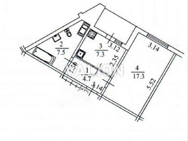Продажа 1-к квартиры ул. Милославская 18