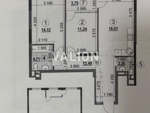 Продажа (переуступка) 2 комнатной 66м2 квартиры в ЖК Варшавский 3, дом 10.3