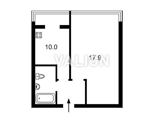 Продаж 1-к квартири в центрі Києва вул. Саксаганського 54/56