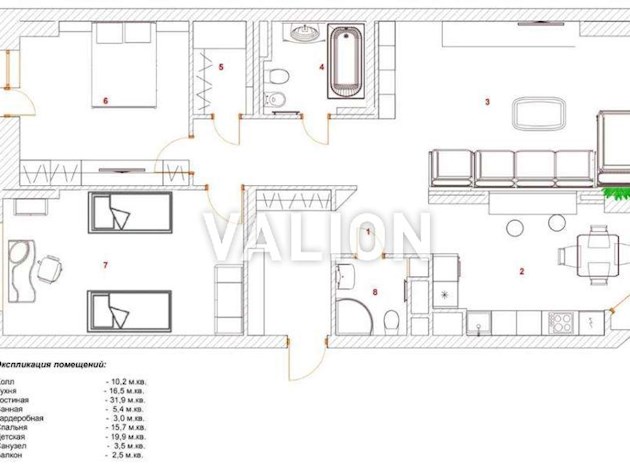 Продажа 3-к квартиры ул. Ахматовой 30
