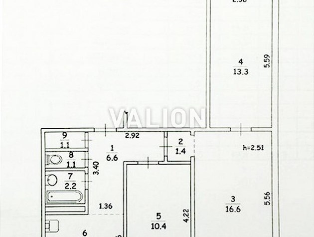 Продажа 3к квартиры по адресу ул. Бакинская, 37 в Шевченковском районе.