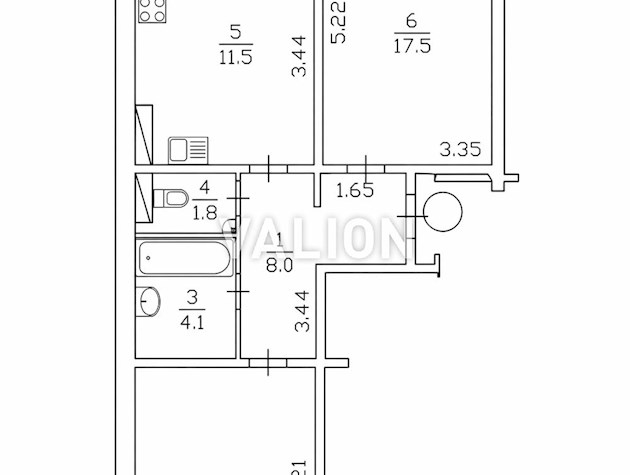 Продажа 2 — комнатной квартиры.