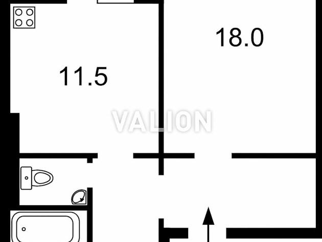 Продажа 1-комнатной квартирі 48.70м2 в ЖК Кристер Град Виноградарь