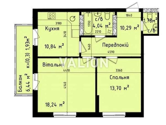 Продаж 2-к квартири вул. Гроденська 14