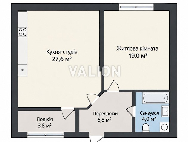 Без % продается стильная 1-комнатная квартира на бульваре Николая Руденко, 14Д, ЖК «Парковый», Святошинский район, Борщаговка