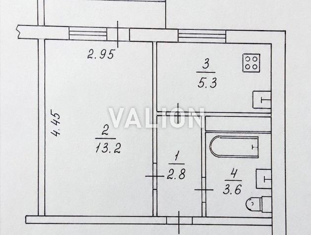 Продажа 1-к квартиры 30м2, пр.Правды 64Б Виноградарь. Подольский район