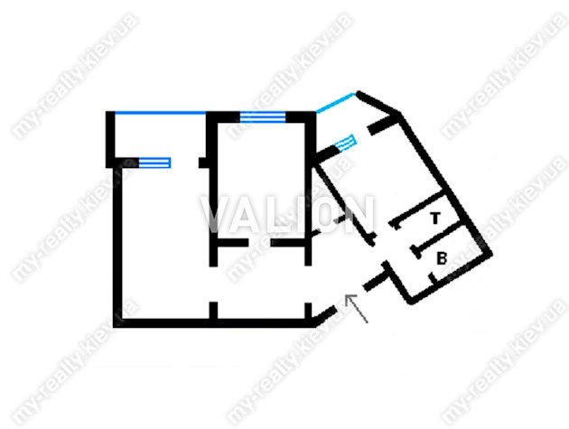 2-комнатная квартира ул. Братиславская 9А