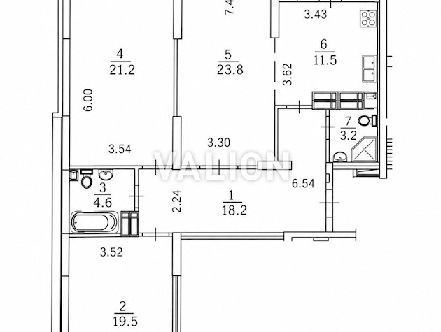 Продам 3-комнатную квартиру 104м2. Белицкая, 20, Подольский район, Куреневка.