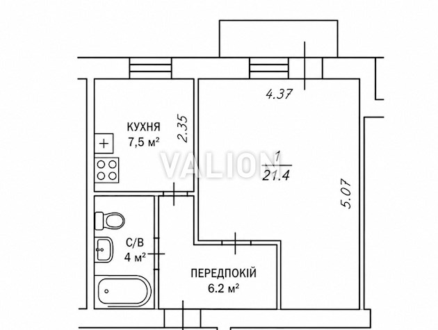 Продам 1-комнатную квартиру с капитальным ремонтом на ул. Львовской, 1, площадь 40,2 м² + кладовая 7 м², 86 000 у.е., без %, Госпрограммы, метро «Святошин»