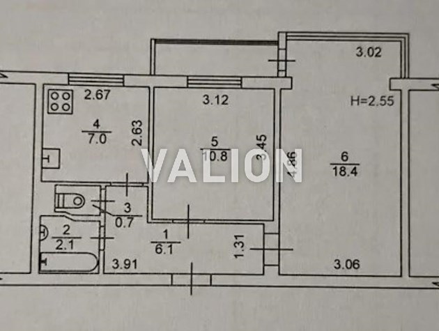 Продажа 2-к квартиры ул. Героев полка Азов 3б.