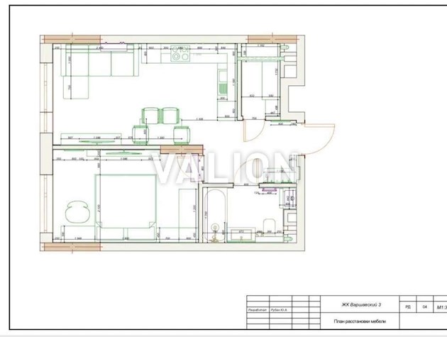 Продажа 1-комнатной квартиры по ул.Змиенко Всеволода, 15/23 в ЖК Варшавский 3