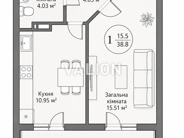 БЕЗ % продажа видовой 1-к квартиры, Бориспольская 19, ЖК Защитник, метро Красный хутор, Дарницкий район