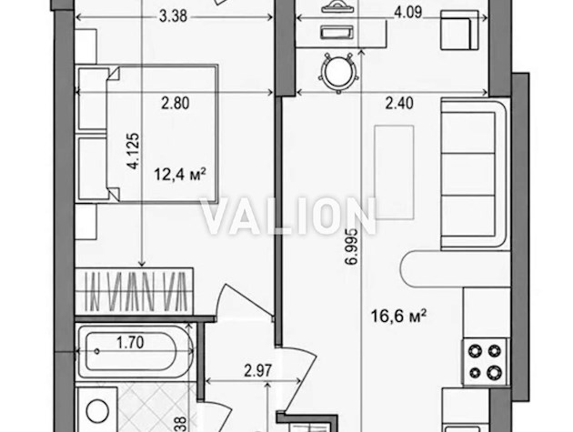 Продажа 1-комнатной квартиры по ул.Гетьмана Вадима (Индустриальная), 27к1 ЖК Genesis