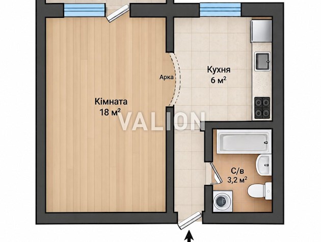Без % Продажа 1-комнатной квартиры по ул. Василия Доманицкого, 10-А на Борщаговке