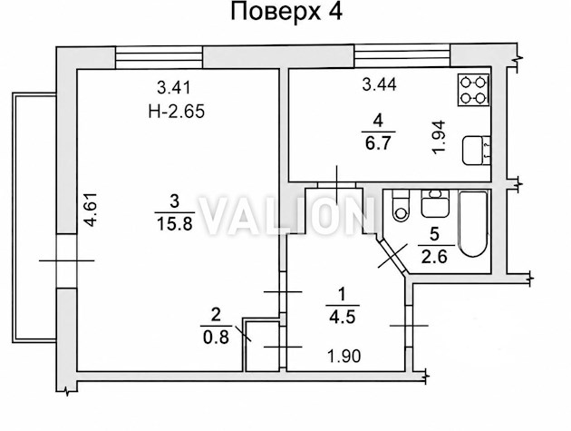 Продается 1-комнатная квартира по проспекту Георгия Гонгадзе, 32б.