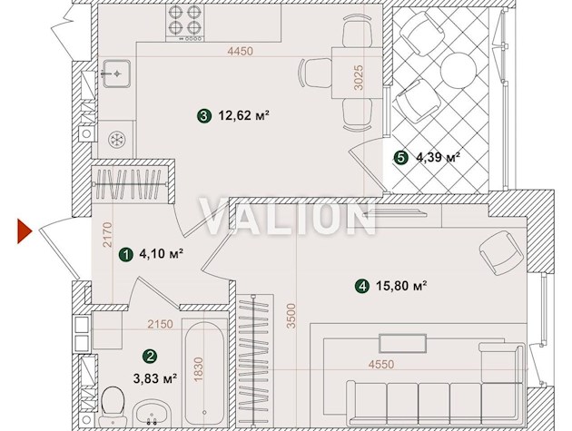 Без %. 1-комнатная квартира в ЖК Forest Park, 41 м² — сосновый лес в черте Киева