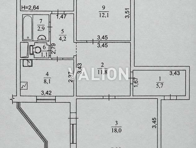 Продажа 3ком квартиры 90кв.м, ул. Чернобыльская 21 , метро Академгородок