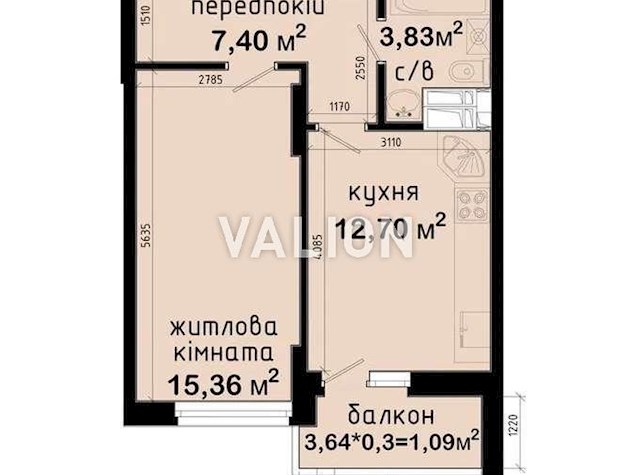 Продажа 1-к квартиры ул. Подмогильного 5